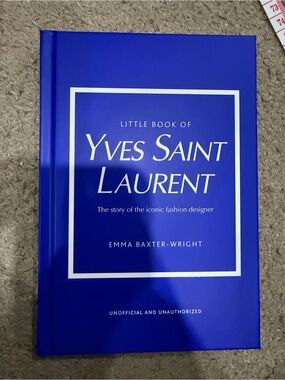 Little Book of Yves Saint Laurent - Royal Blue Hardcover by Emma Baxter- Wright